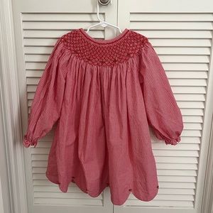 Cecil & Lu Red Gingham Smocked Dress